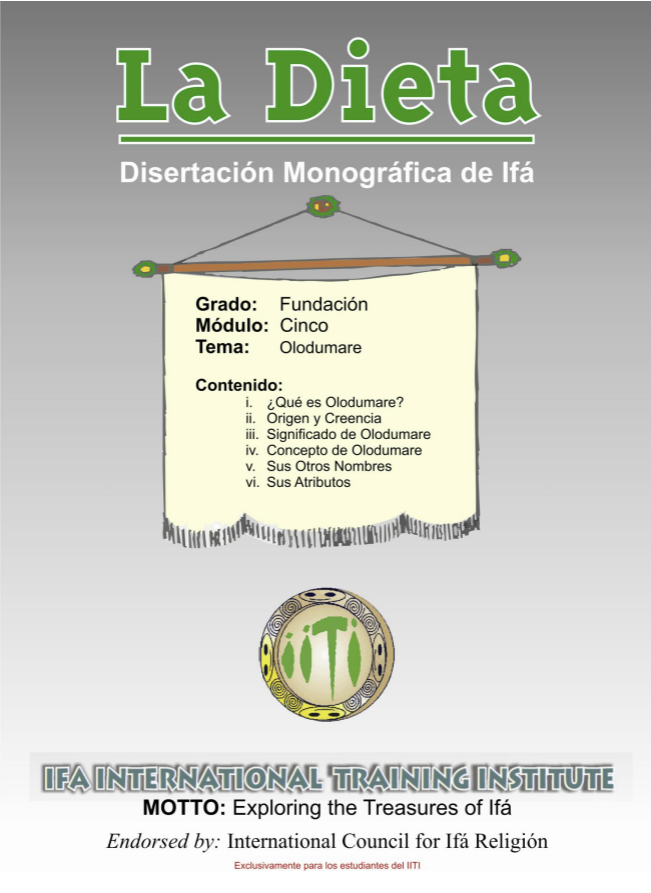 Disertación Monográfica de Ifá — La Dieta